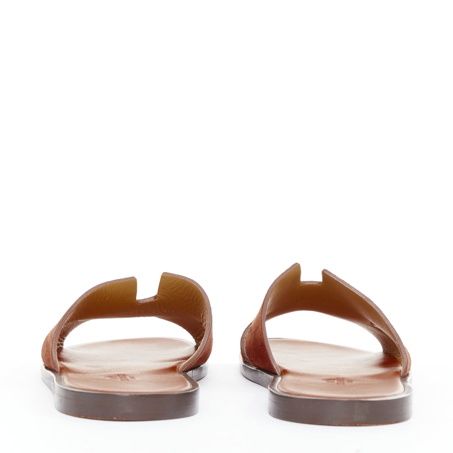 Men's Hermes Suede Leather Flat Sandals