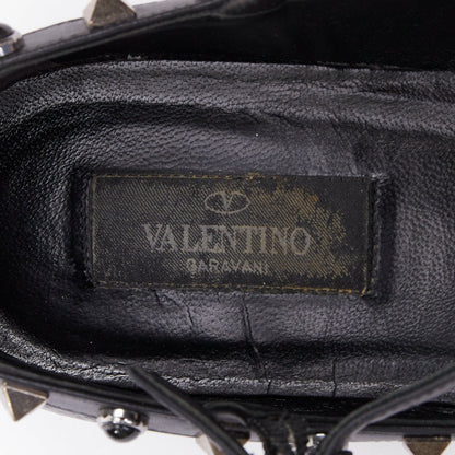 Women's Valentino Rockstud Mixed Stone Caged Ballet Flats