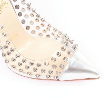 Women's Christian Louboutin PVC Spike Stud Pumps