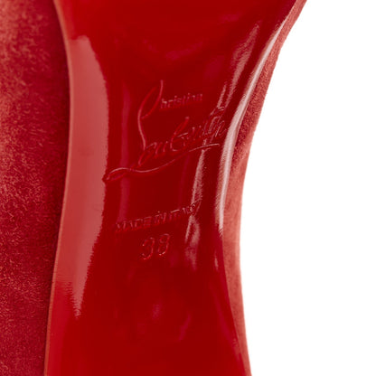 Women's Christian Louboutin Suede Flame Pumps