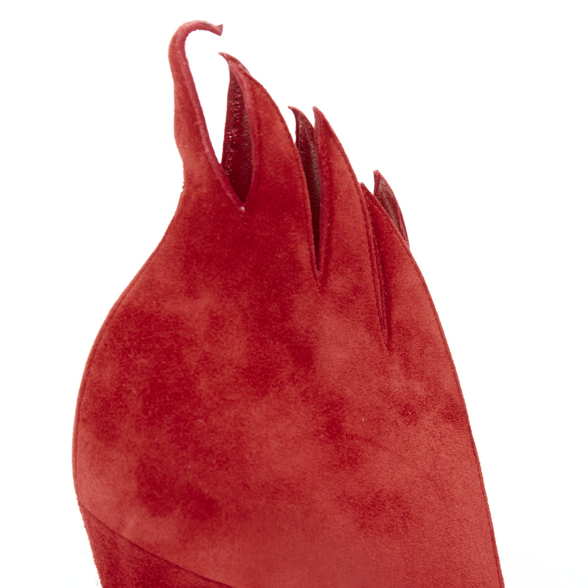Women's Christian Louboutin Suede Flame Pumps