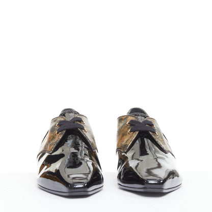 Women's Chanel 2018 Gold Pointed CC Oxford