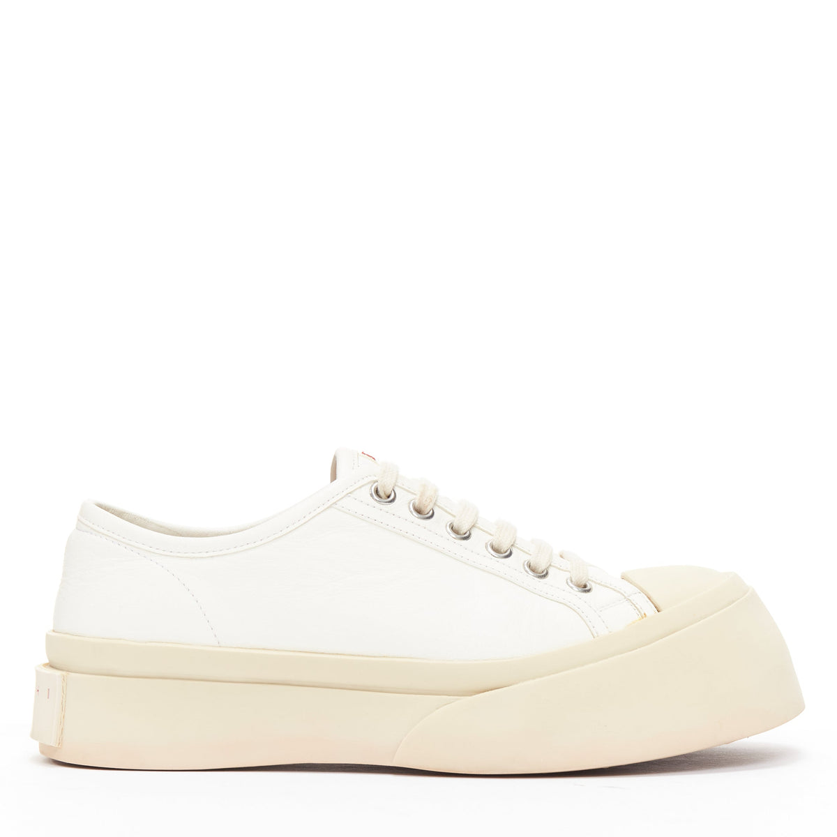 Women's Marni Pablo White Leather Sneakers