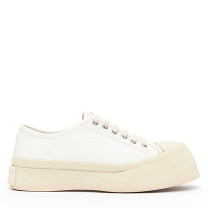 Women's Marni Pablo White Leather Sneakers