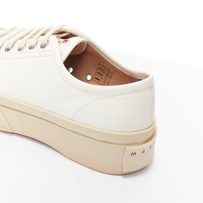 Women's Marni Pablo White Leather Sneakers