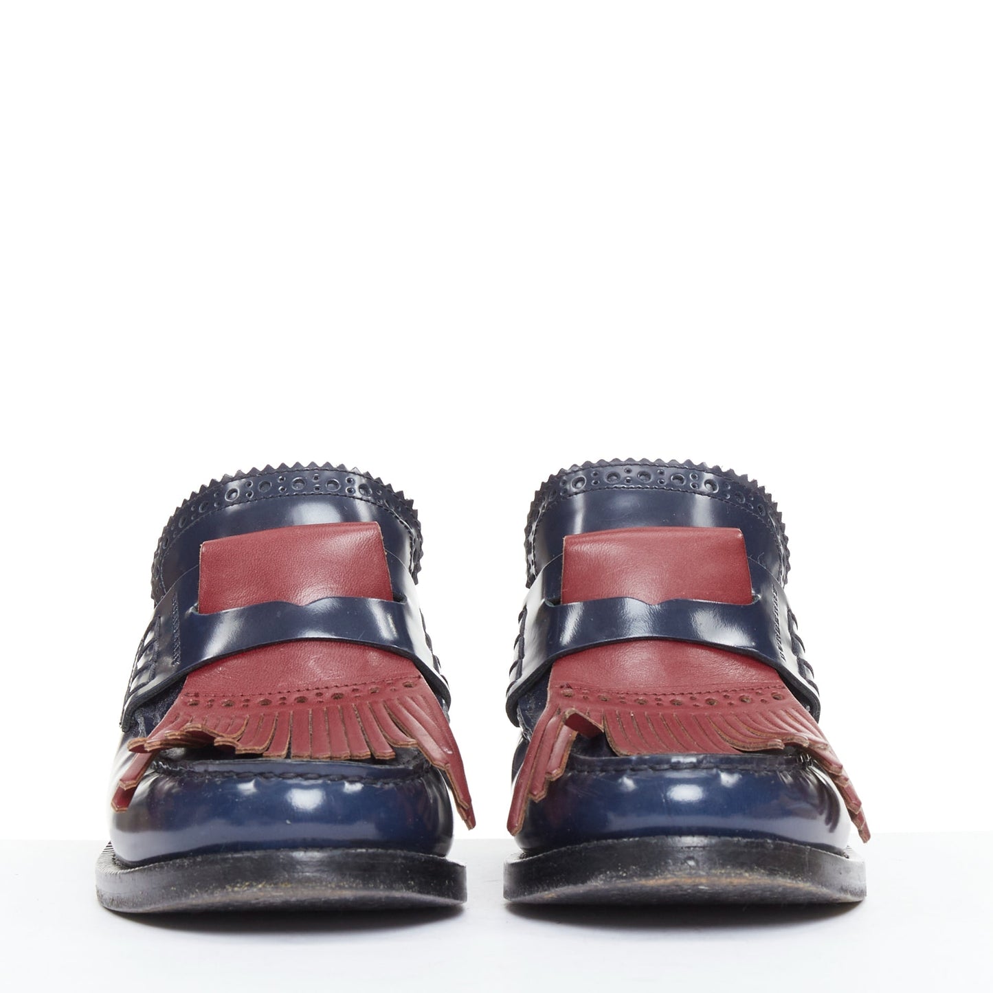 Women's Burberry Fringed Brogues Mules