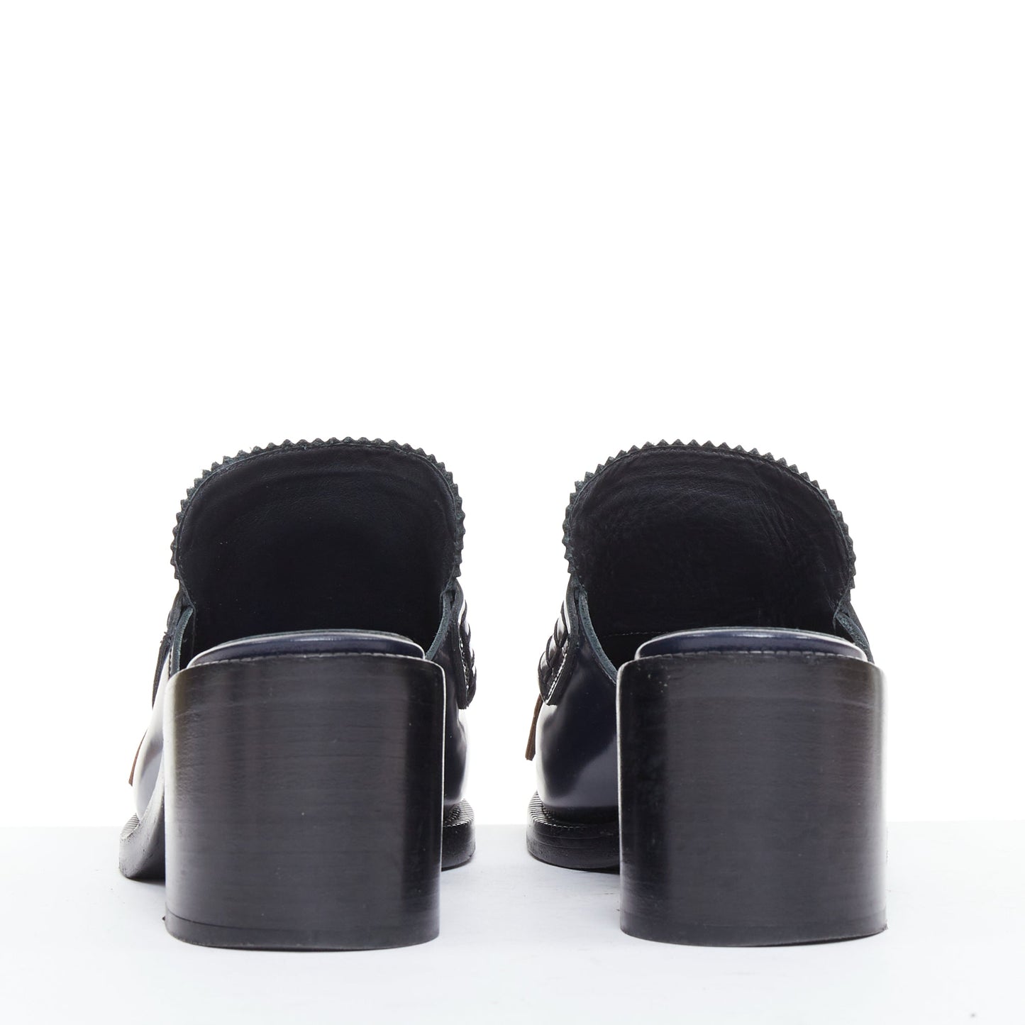 Women's Burberry Fringed Brogues Mules