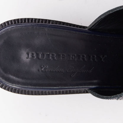 Women's Burberry Fringed Brogues Mules