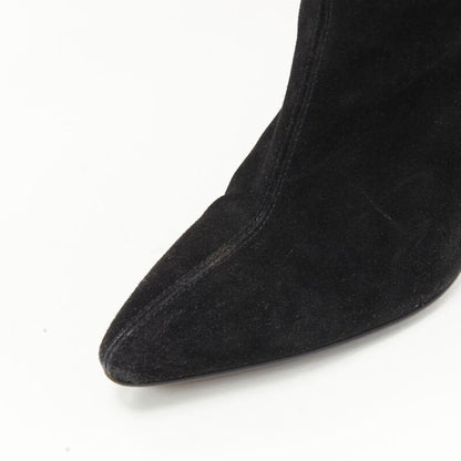 Women's Gianni Versace Suede Gold Heel Boots