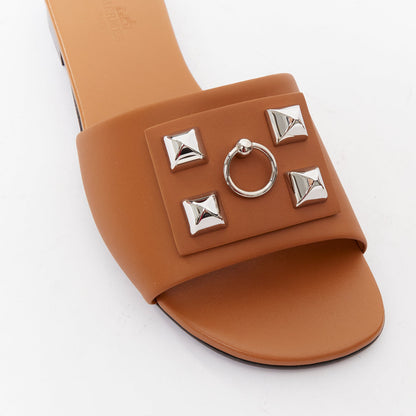 Women's Hermes Leather Flat Sandal