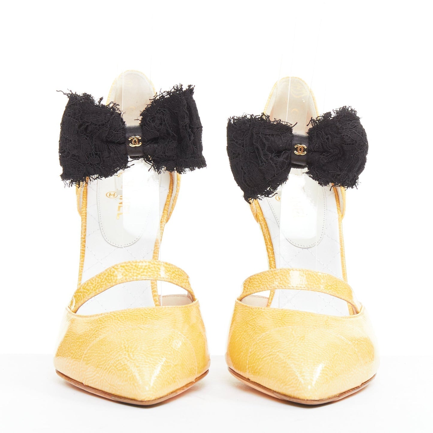 Women's Chanel Patent Leather Bow Pumps