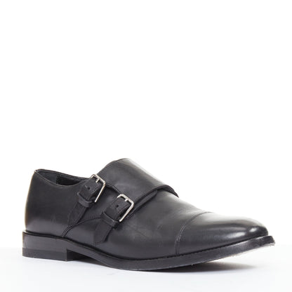 Women's Saint Laurent Leather Double Monk Strap Shoes