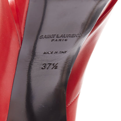 Women's Saint Laurent Janis Leather Studded Pumps