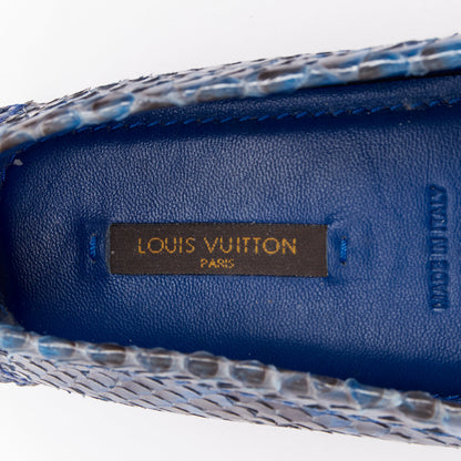 Women's Louis Vuitton Leather Logo Loafers