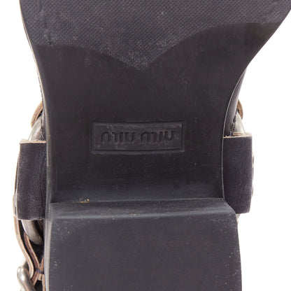 Women's Miu Miu 2025 Distressed Leather Boots