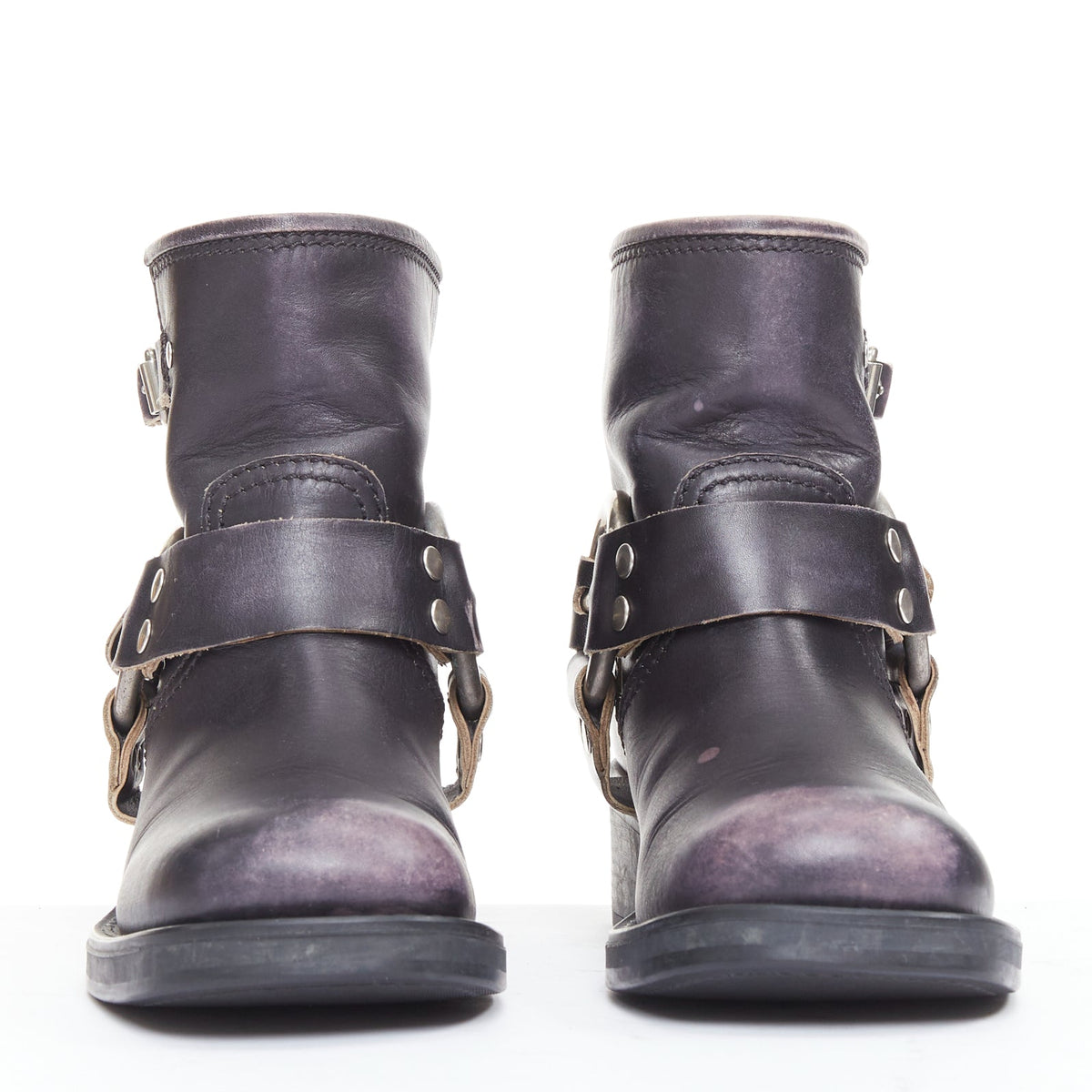 Women's Miu Miu 2025 Distressed Leather Boots