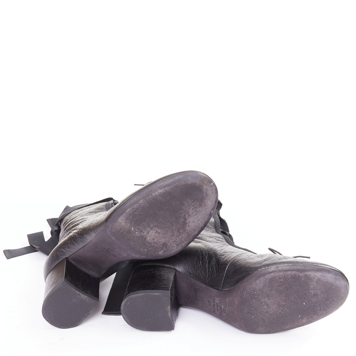 Women's Valentino 2016 Runway Crinkled Leather Ribbon