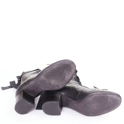 Women's Valentino 2016 Runway Crinkled Leather Ribbon