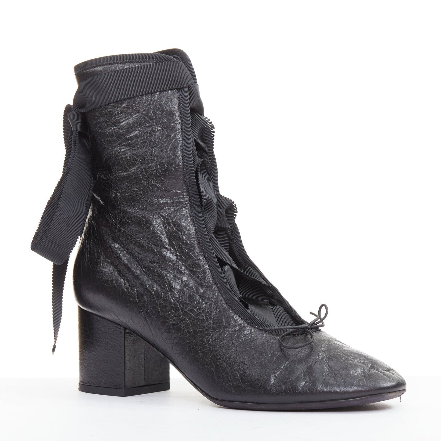 Women's Valentino 2016 Runway Crinkled Leather Ribbon