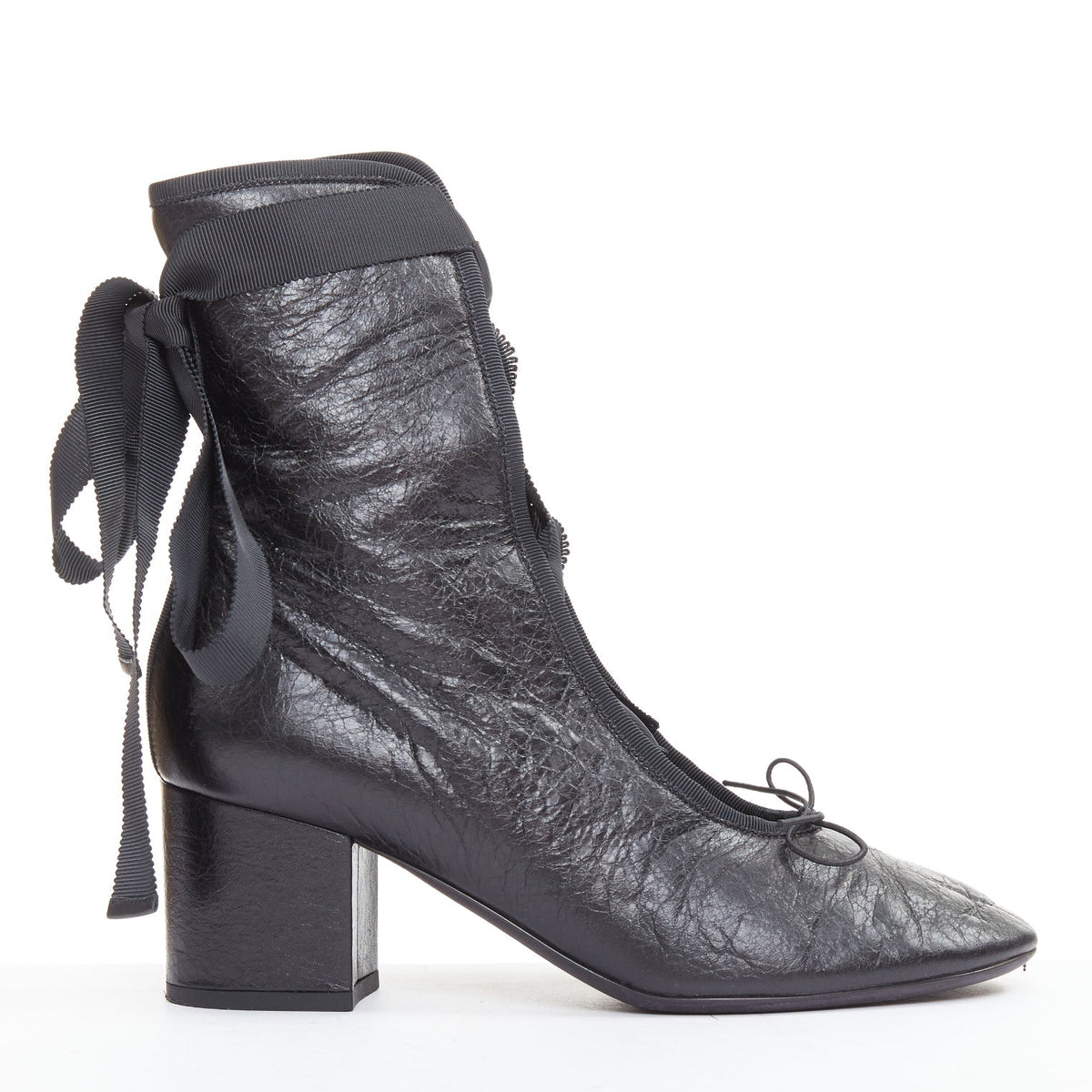 Women's Valentino 2016 Runway Crinkled Leather Ribbon