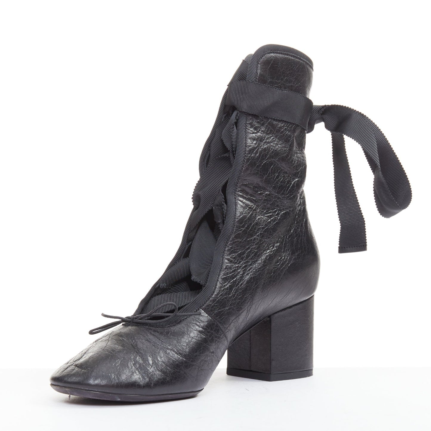 Women's Valentino 2016 Runway Crinkled Leather Ribbon