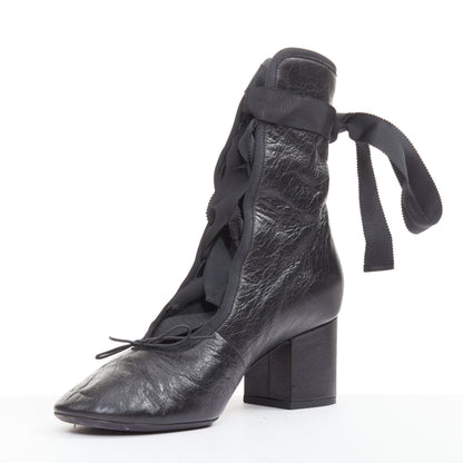Women's Valentino 2016 Runway Crinkled Leather Ribbon