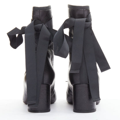 Women's Valentino 2016 Runway Crinkled Leather Ribbon