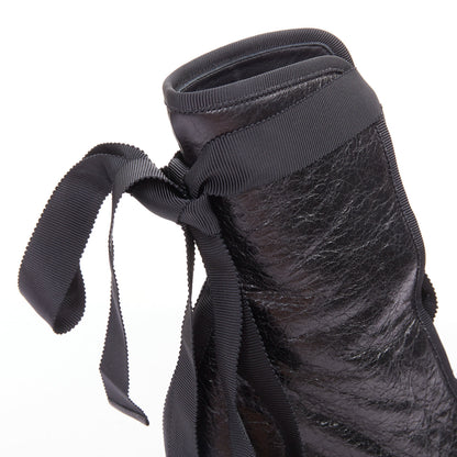 Women's Valentino 2016 Runway Crinkled Leather Ribbon