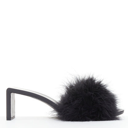 Women's Balenciaga Feather Slipper Sandals