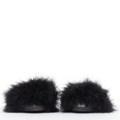 Women's Balenciaga Feather Slipper Sandals