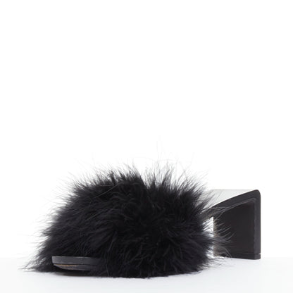 Women's Balenciaga Feather Slipper Sandals