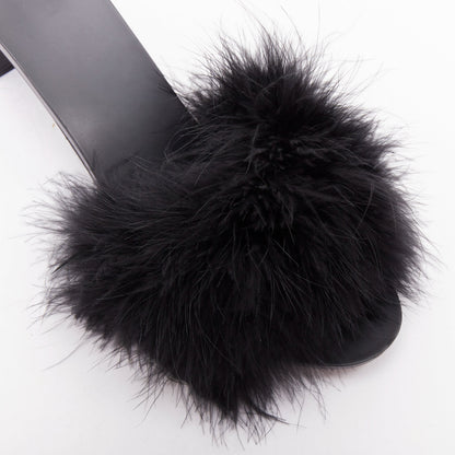 Women's Balenciaga Feather Slipper Sandals