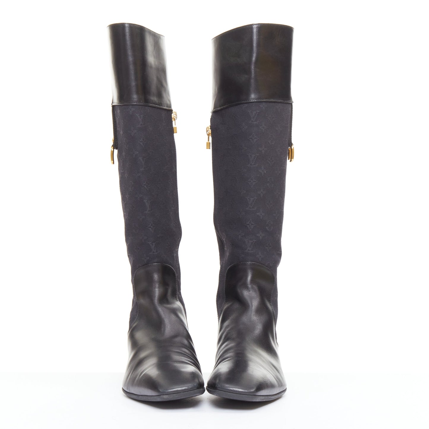 Women's Louis Vuitton Monogram Canvas Riding Boots
