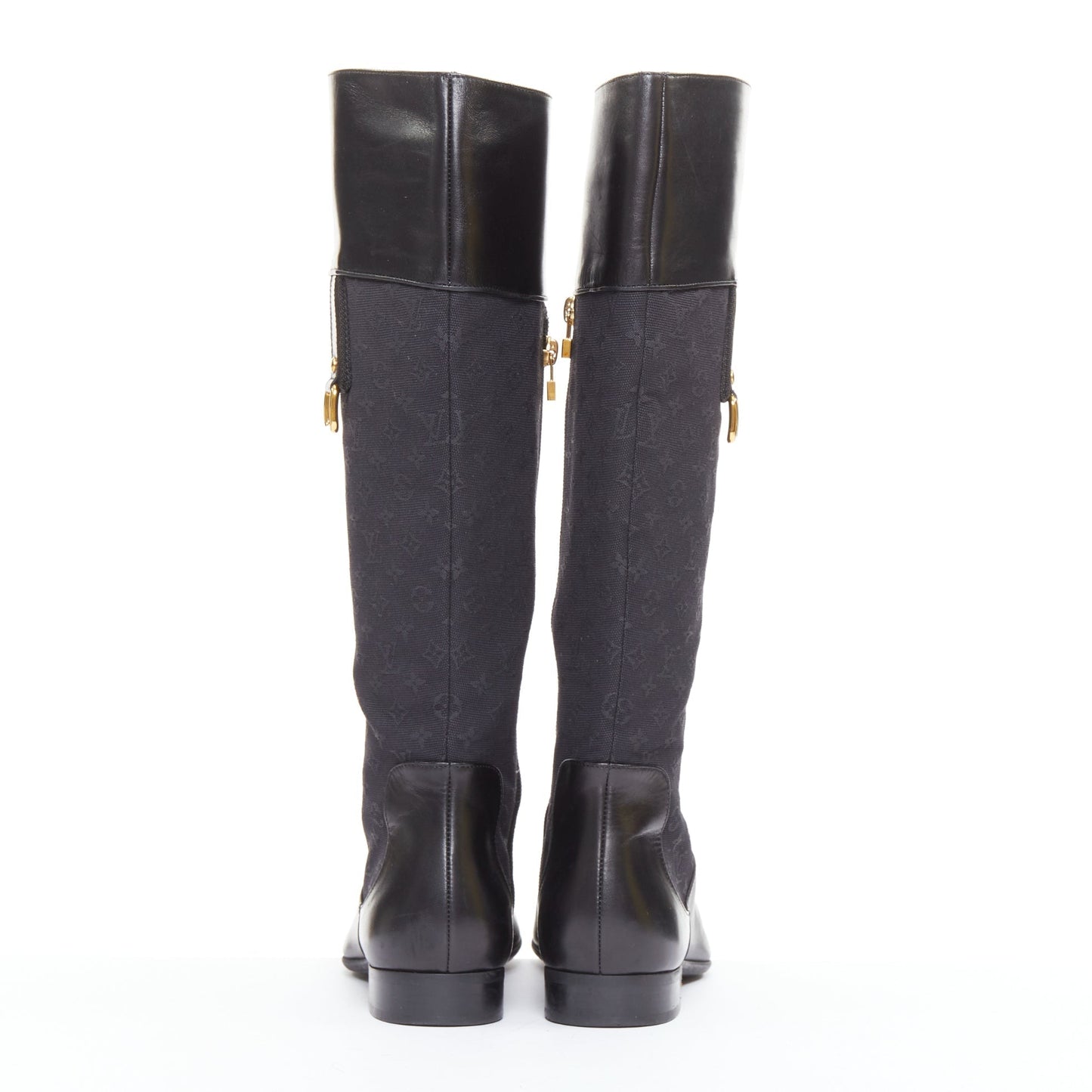 Women's Louis Vuitton Monogram Canvas Riding Boots