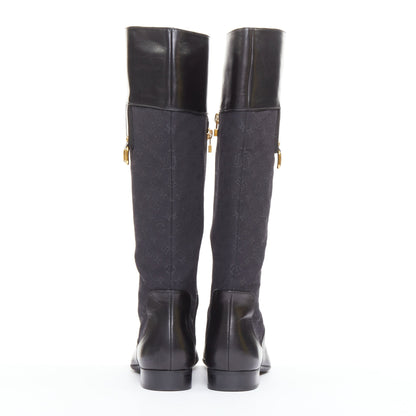 Women's Louis Vuitton Monogram Canvas Riding Boots