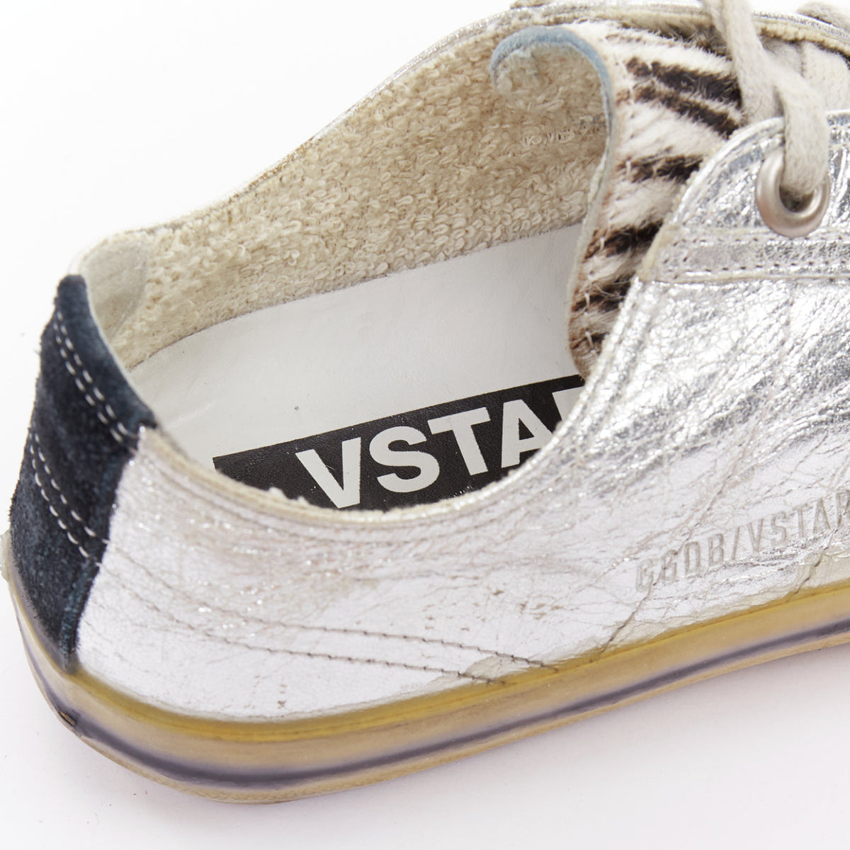 Women's Golden Goose Suede Calf Hair Sneakers