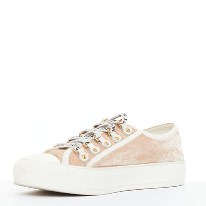 Women's Christian Dior WalknDior Velvet Sneakers