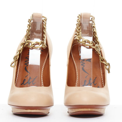 Women's Lanvin 2010 Leather Platform Pumps