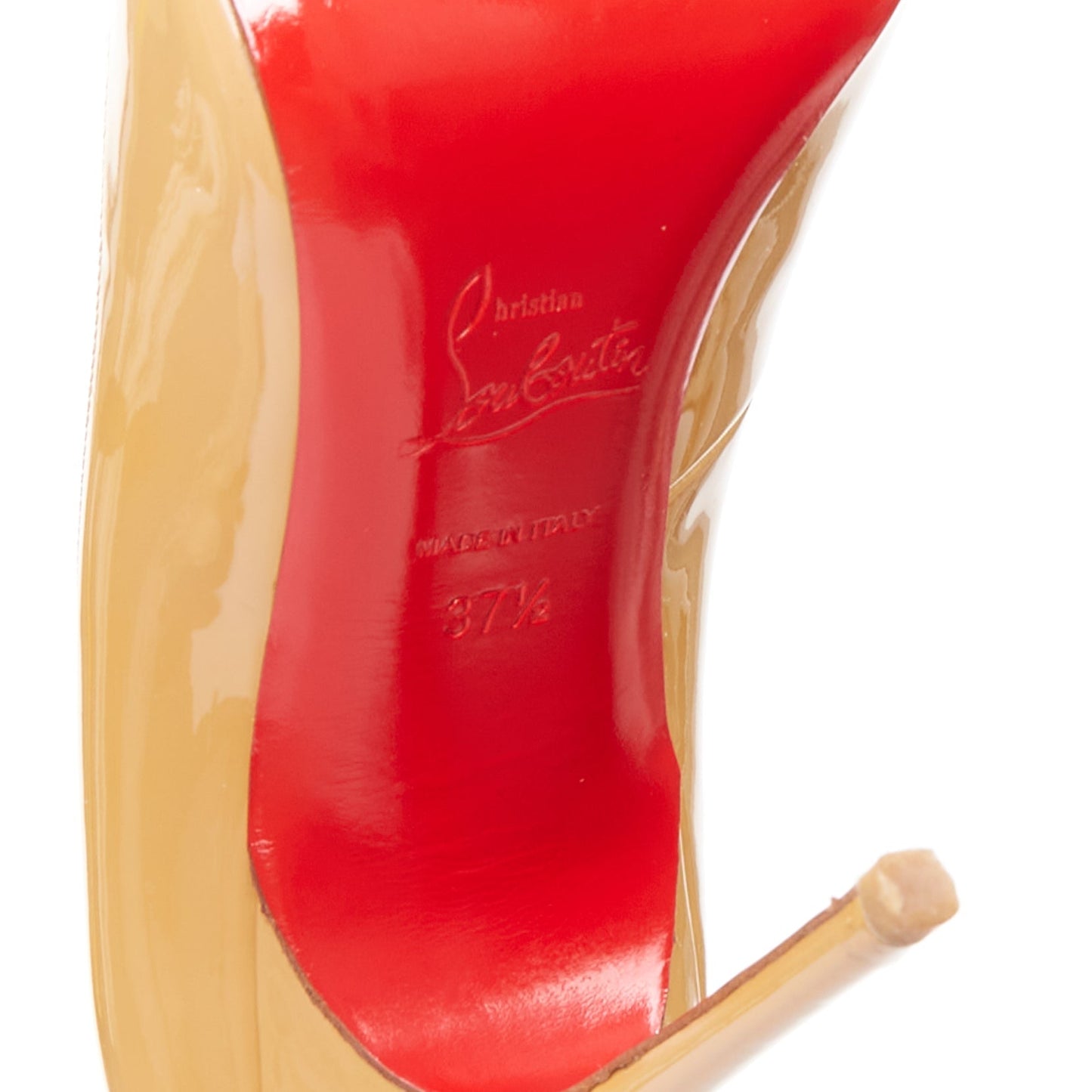 Women's Christian Louboutin Patent Stiletto Pumps