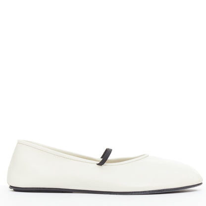 Women's The Row Leather Elastic Ballerina Flats