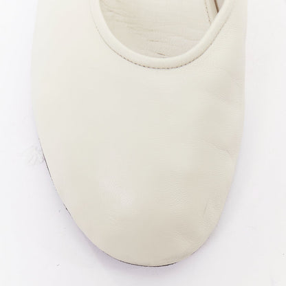 Women's The Row Leather Elastic Ballerina Flats