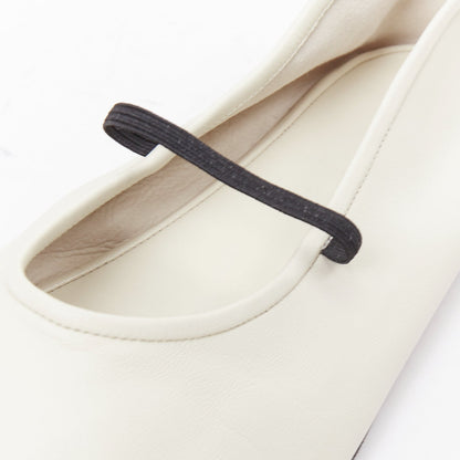 Women's The Row Leather Elastic Ballerina Flats