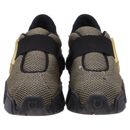 Women's Salvatore Ferragamo Monster Trainers in Black Nylon