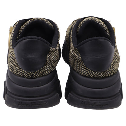 Women's Salvatore Ferragamo Monster Trainers in Black Nylon