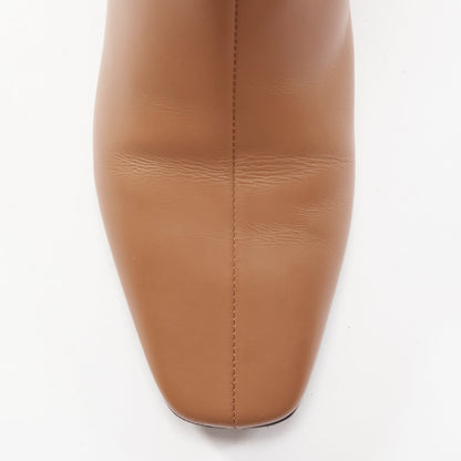Women's Hermes Leather Silver Hardware Boots