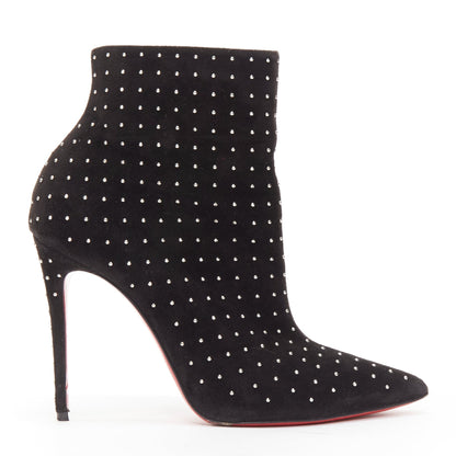 Women's Christian Louboutin Suede Pointy Boots
