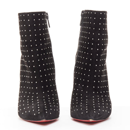 Women's Christian Louboutin Suede Pointy Boots