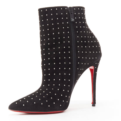 Women's Christian Louboutin Suede Pointy Boots