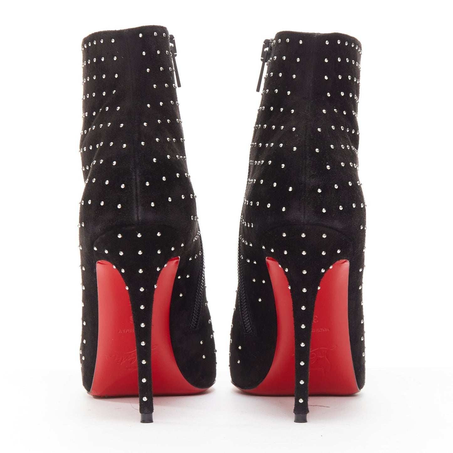 Women's Christian Louboutin Suede Pointy Boots