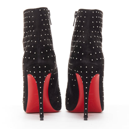 Women's Christian Louboutin Suede Pointy Boots